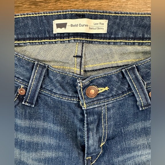 Levi’s Bold Curve Low Rise Bootcut Skinny Flare Jeans 9M/28 - Picture 3 of 11